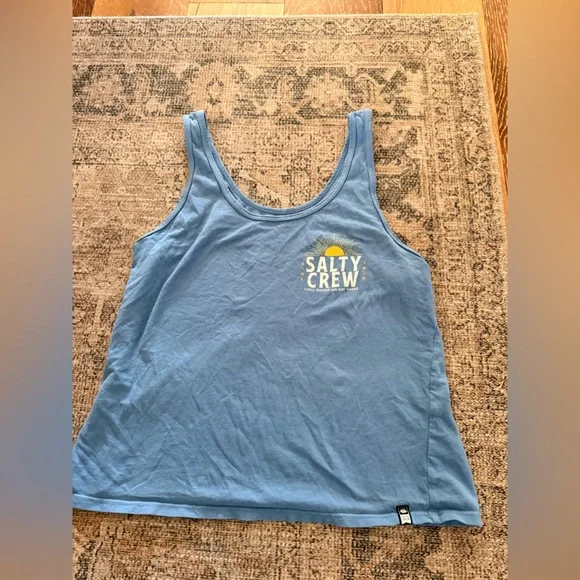 Salty crew blue womens tank - Picture 1 of 5